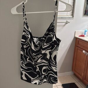 SHEIN black and white tank top size small